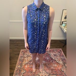 GREAT COND. - NICOLE MILLER ARTELIER - Women's Sz S - Button Down Dress - Floral